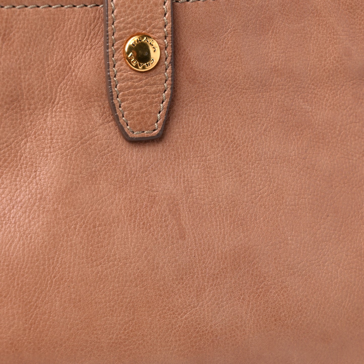 Glace Calf Zippers Shoulder Bag Naturale
