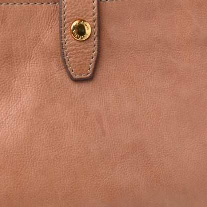 Prada Glace Calf Zippers Shoulder Bag Naturale 13 of 17