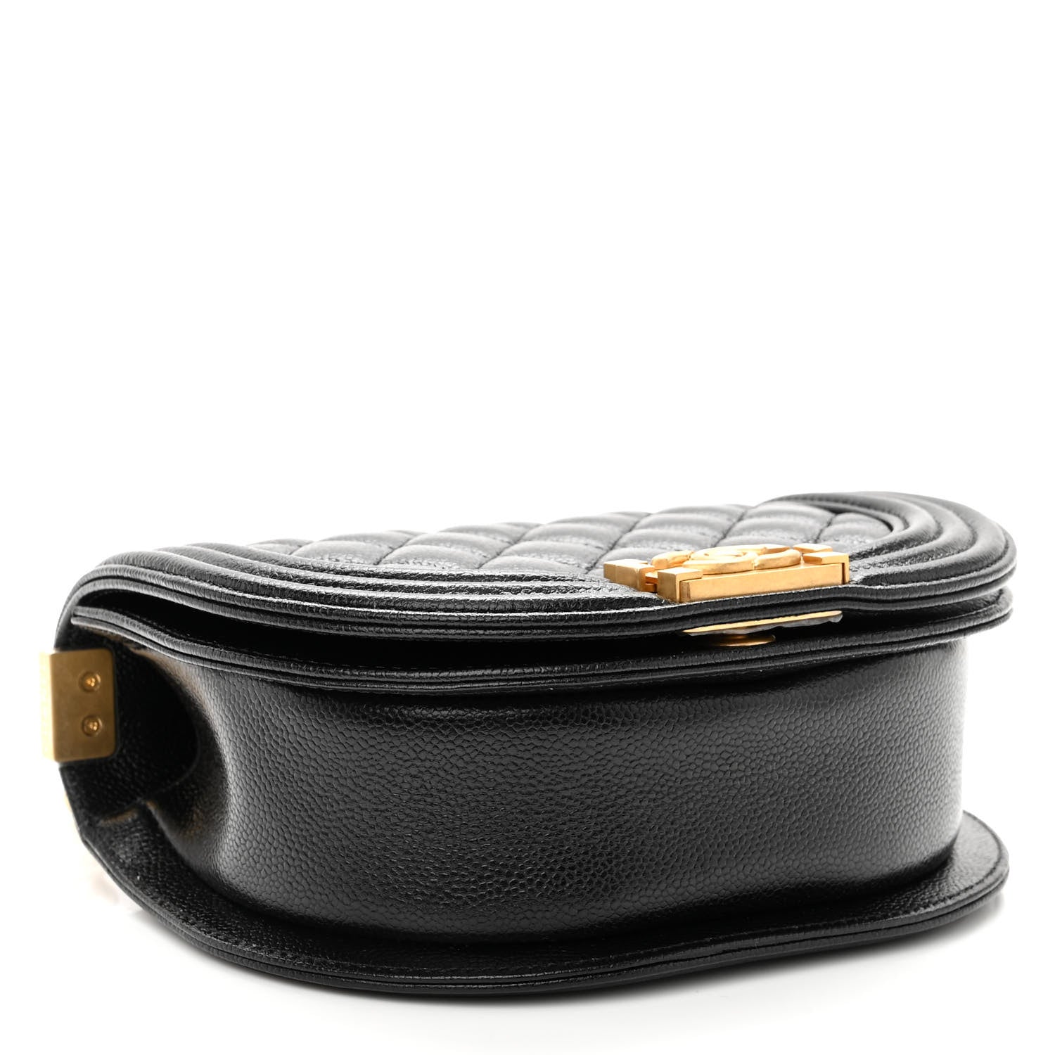 Chanel Caviar Quilted Small Boy Messenger Bag Black 4 of 10