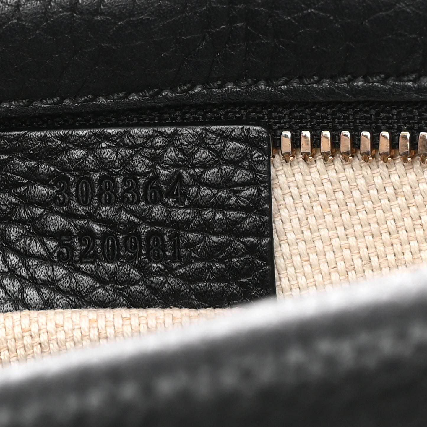Pebbled Calfskin Small Soho Disco Bag Black
