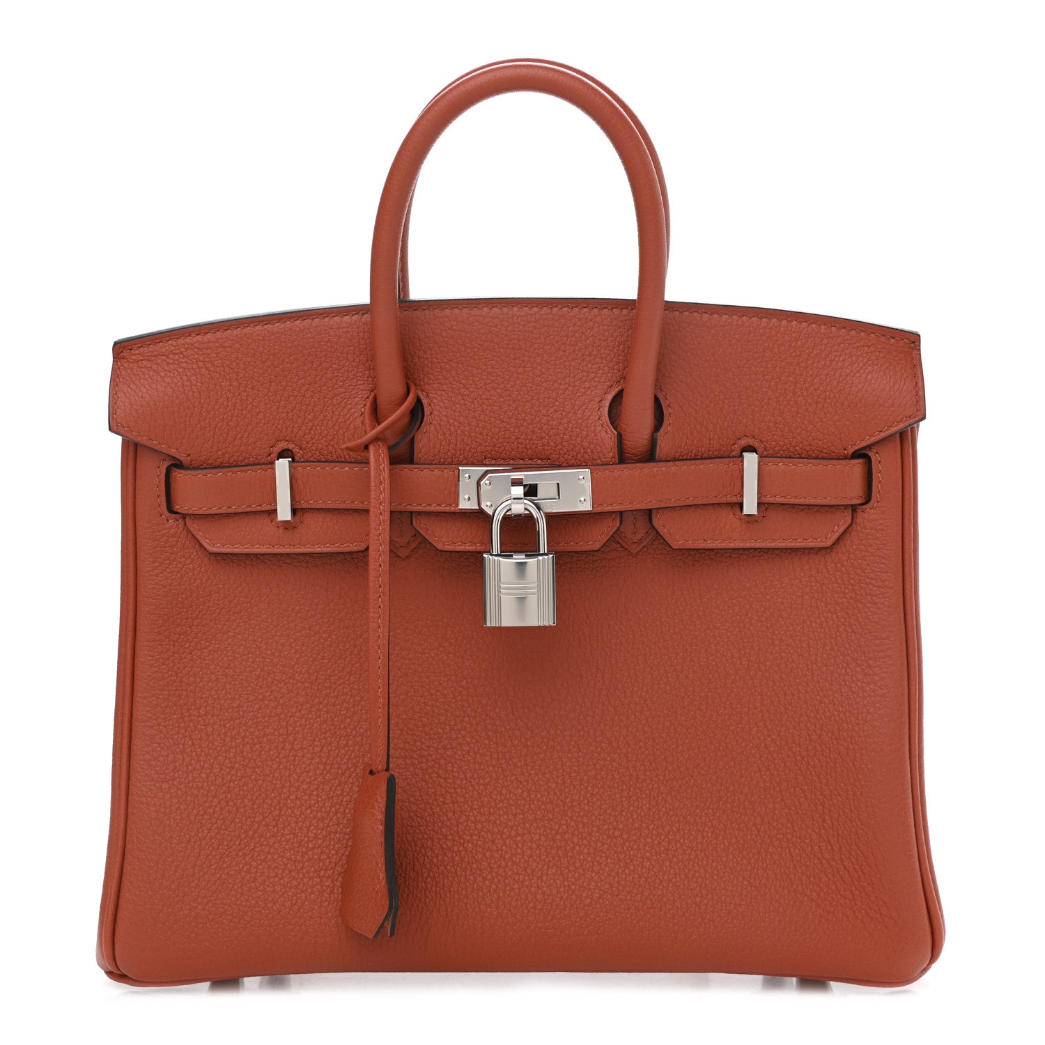 Hermes Taurillon Novillo Verso Birkin 25 Terre Battue Sesame 1 of 11