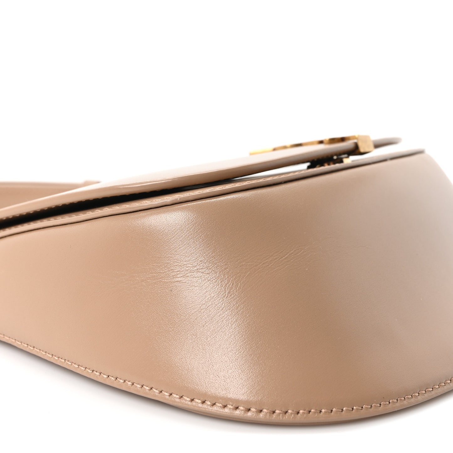 Box Calfskin Mini Voltaire Top Handle Bag Dark Cork