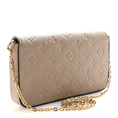Louis Vuitton Empreinte Pochette Felicie Chain Wallet Tourterelle 5 of 11