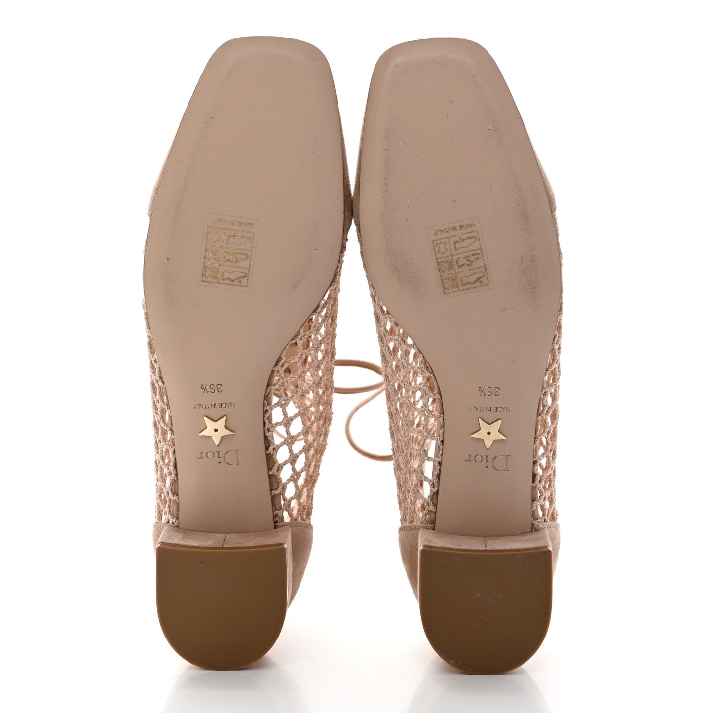 Suede Resille Naughtily-D 30mm Ankle Boots 36.5 Nude