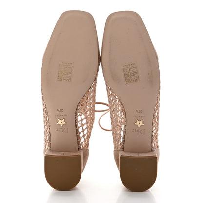 Christian Dior Suede Resille Naughtily-D 30mm Ankle Boots 36.5 Nude 6 of 11