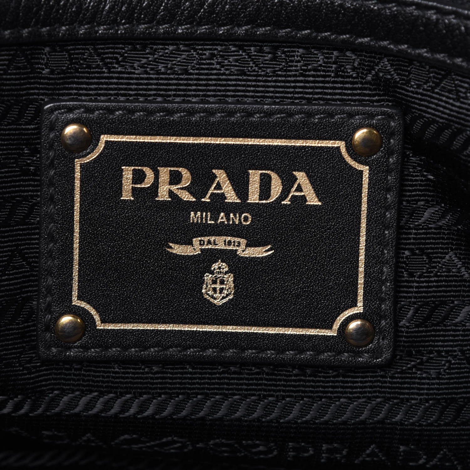 Prada Tessuto Nylon Soft Calf Tote Black 11 of 53