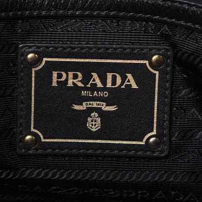Prada Tessuto Nylon Soft Calf Tote Black 11 of 53