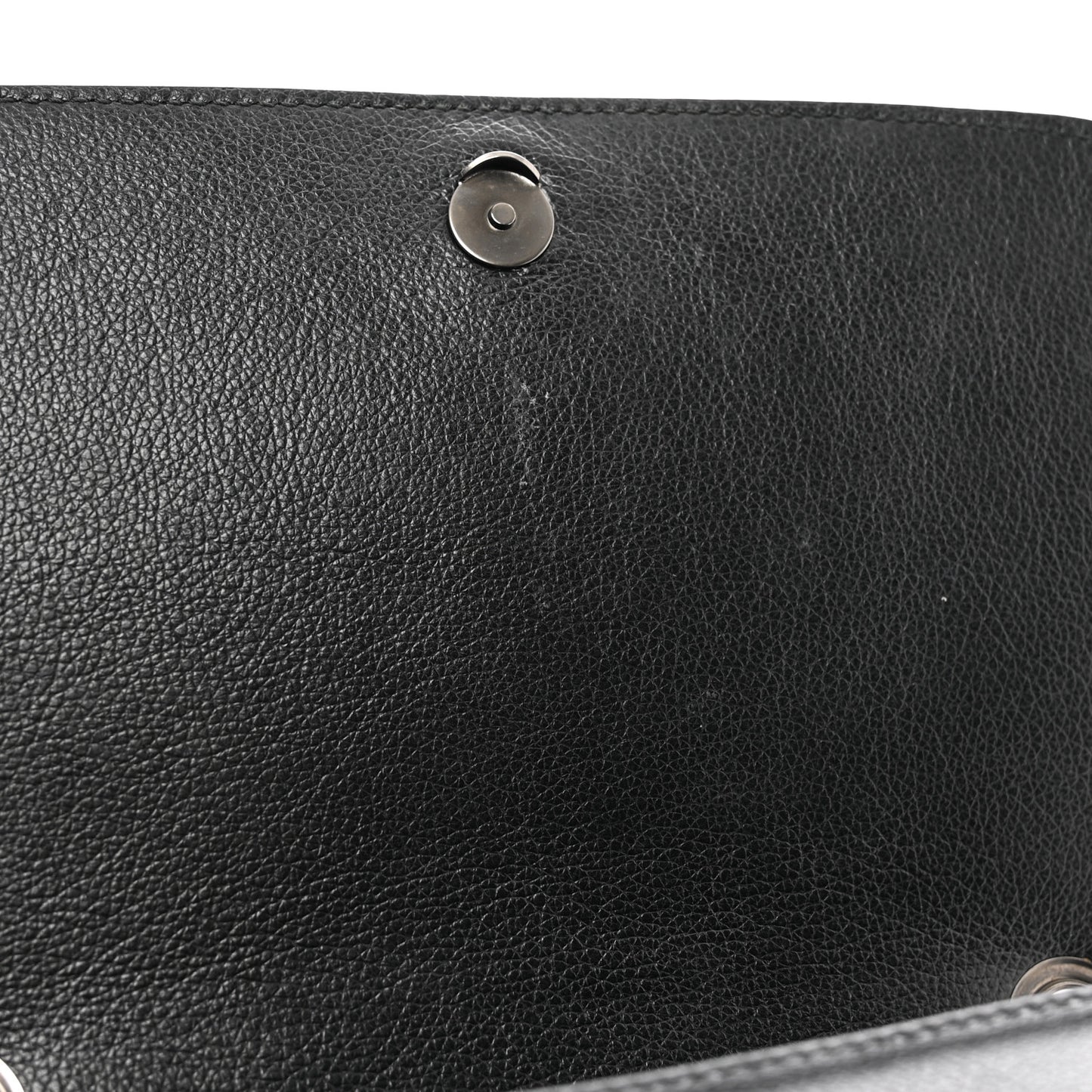Glace Calfskin Studded Crossbody Black