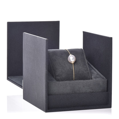 David Yurman 18K Yellow Gold South Sea Pearl Diamond Solari Single Station Adjustable Bracelet White 5 of 5