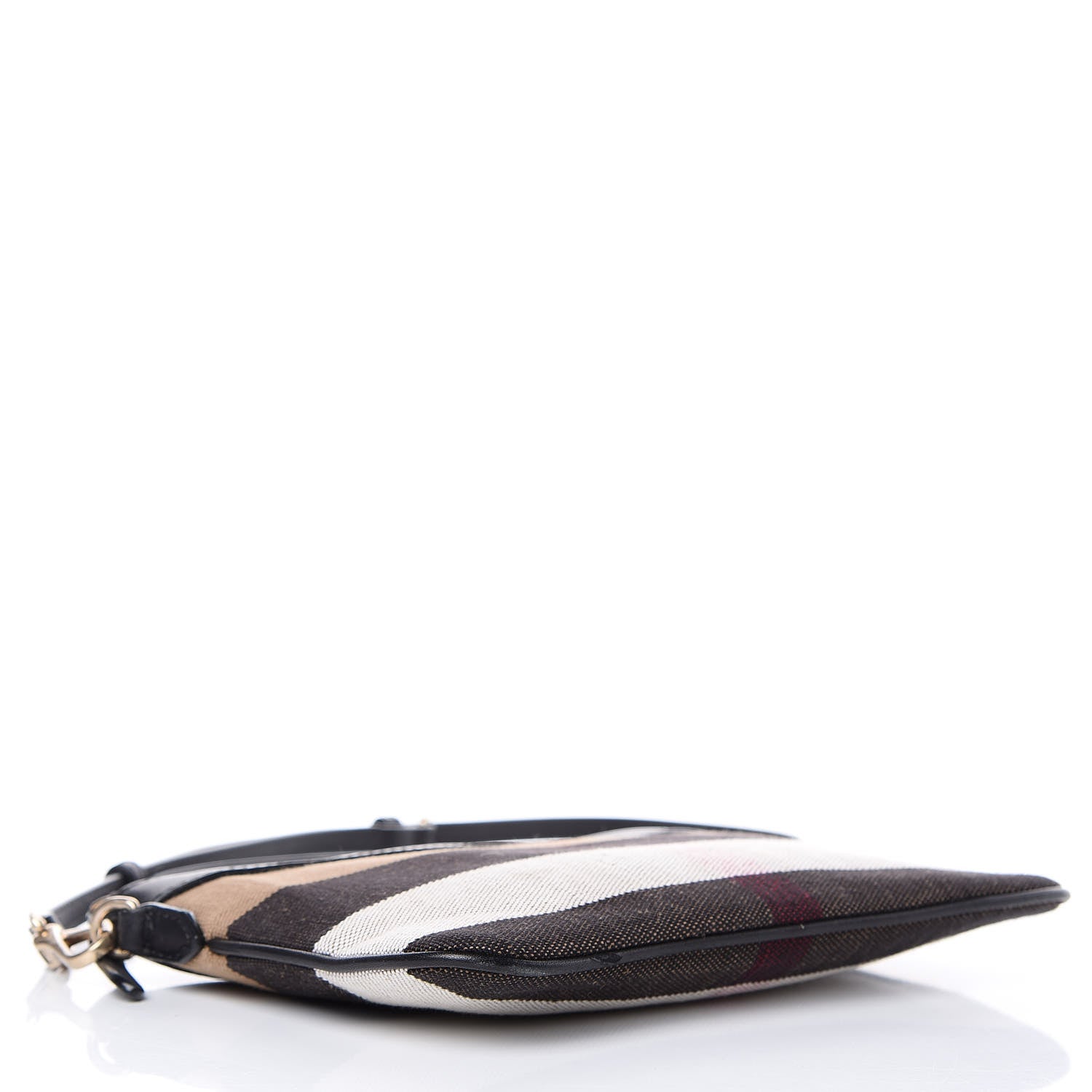 Burberry Mega Check Peyton Crossbody Clutch Bag Black 4 of 14