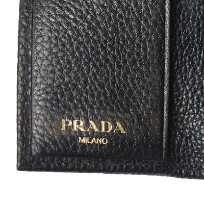 Prada Vitello Grain 6 Key Holder Black 6 of 13