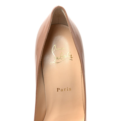 Christian Louboutin Patent Kate 100 Pumps 37 Nude 7 of 8