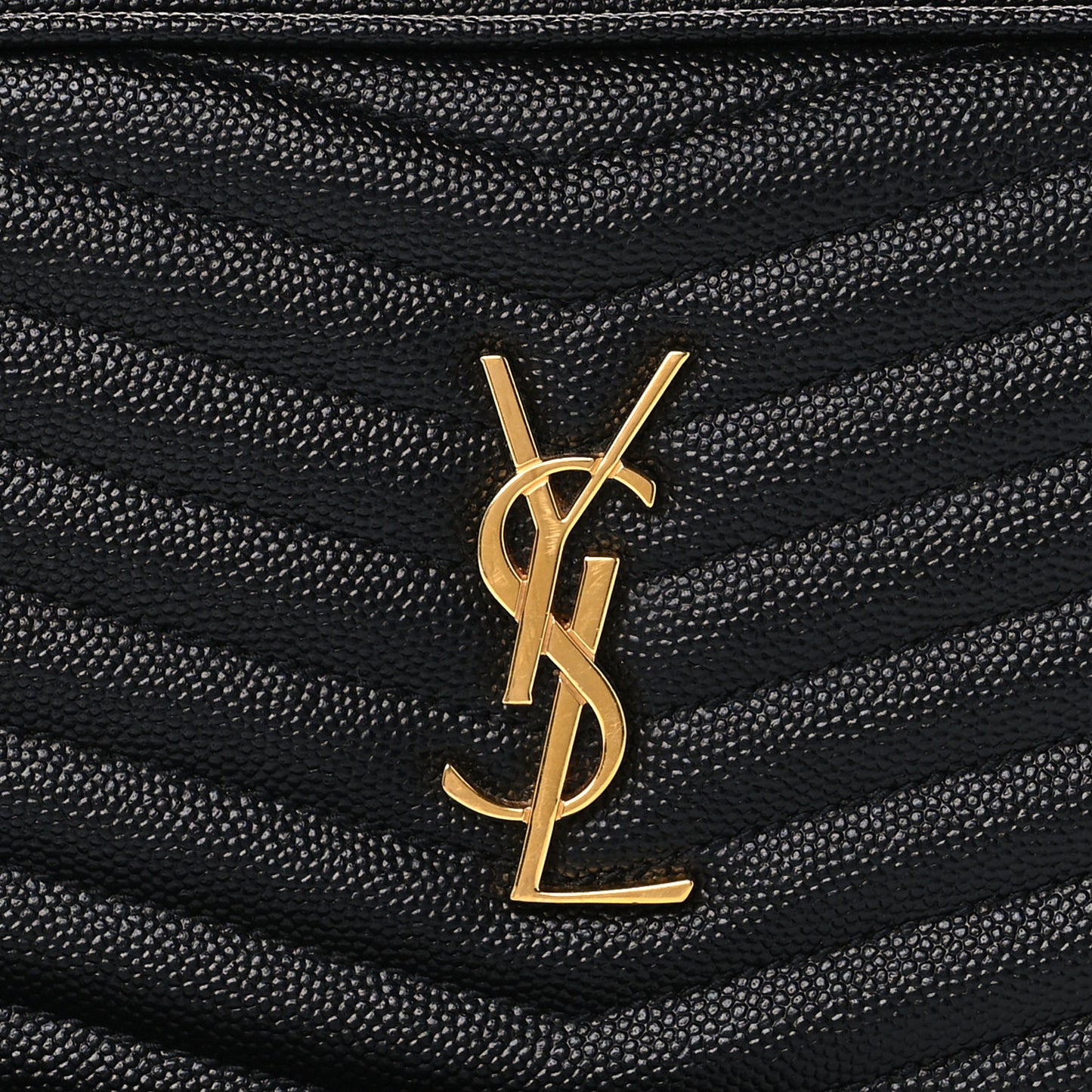 Grain De Poudre Matelasse Monogram Mini Lou Camera Bag Black