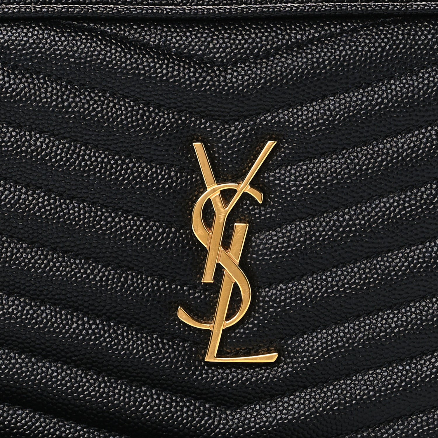 Saint Laurent Grain De Poudre Matelasse Monogram Mini Lou Camera Bag Black 8 of 10