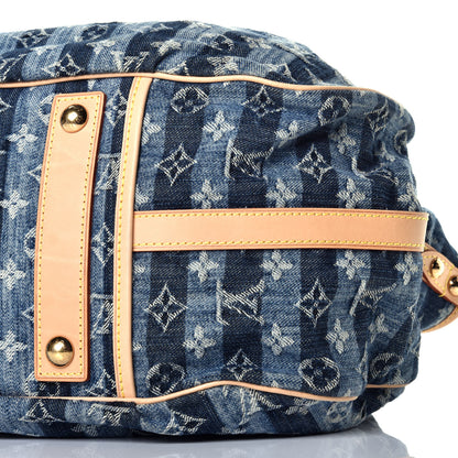 Louis Vuitton Denim Raye Cabas GM 8 of 8
