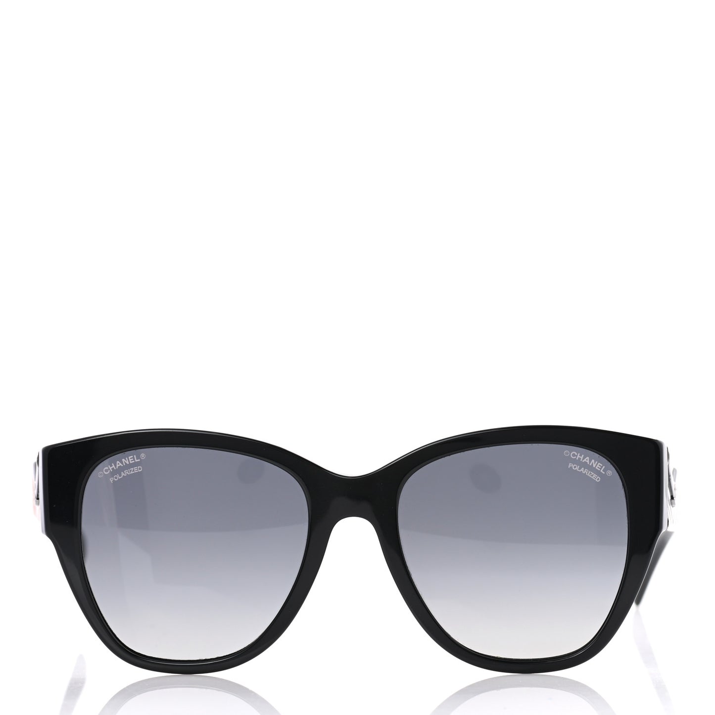 Acetate Polarized Butterfly CC Sunglasses 5412 Black