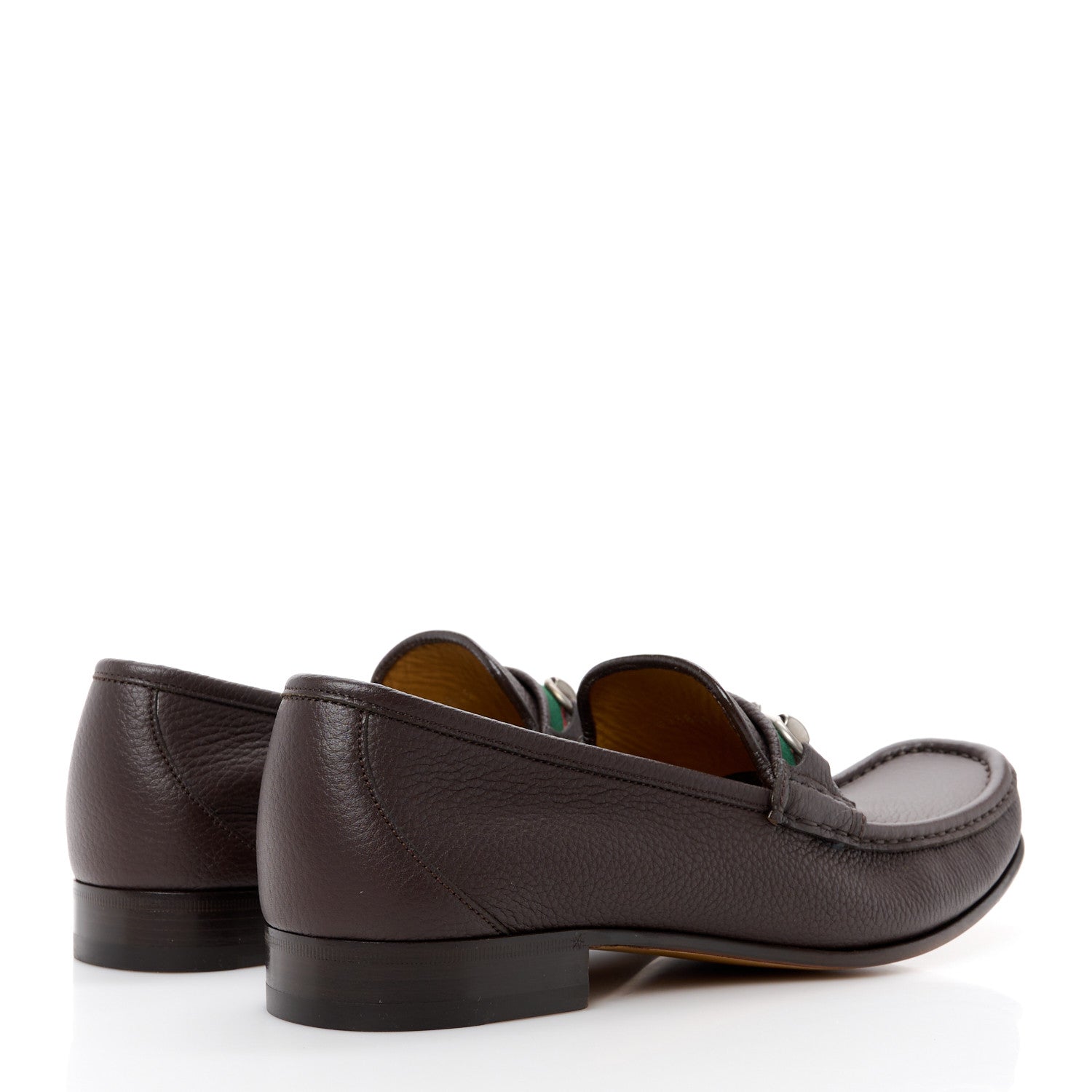 Gucci Havely Kid Web Mens Horsebit Loafers 9.5 Light Brown 4 of 10