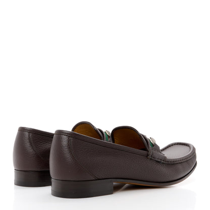 Gucci Havely Kid Web Mens Horsebit Loafers 9.5 Light Brown 4 of 10
