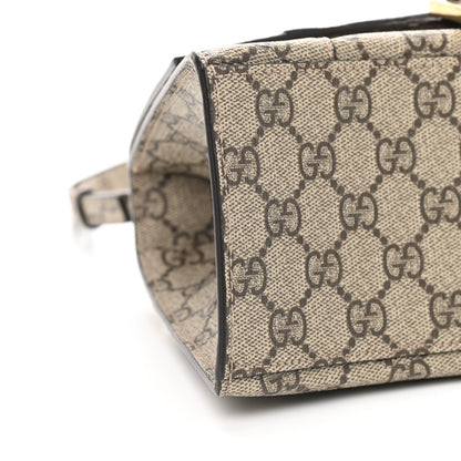 Balenciaga X GUCCI GG Supreme Monogram Small Hourglass Top Handle Bag Beige Ebony 7 of 8
