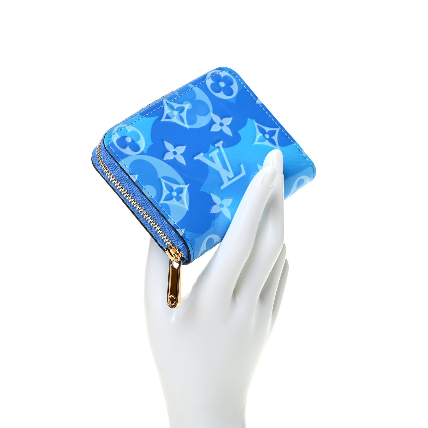 Louis Vuitton Vernis Valentine Zippy Coin Purse Blue 2 of 7
