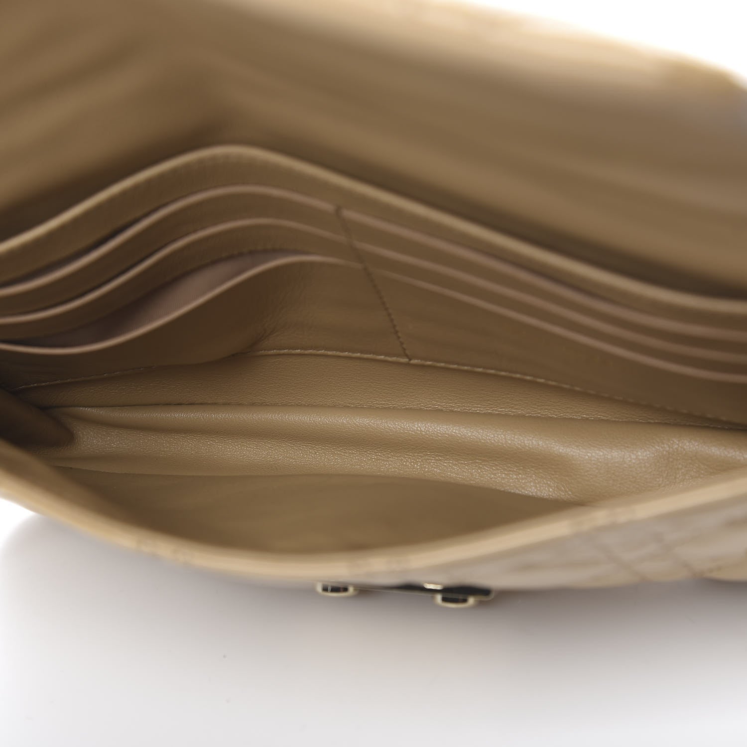 Christian Dior Patent Cannage New Lock Pouch Beige 4 of 11
