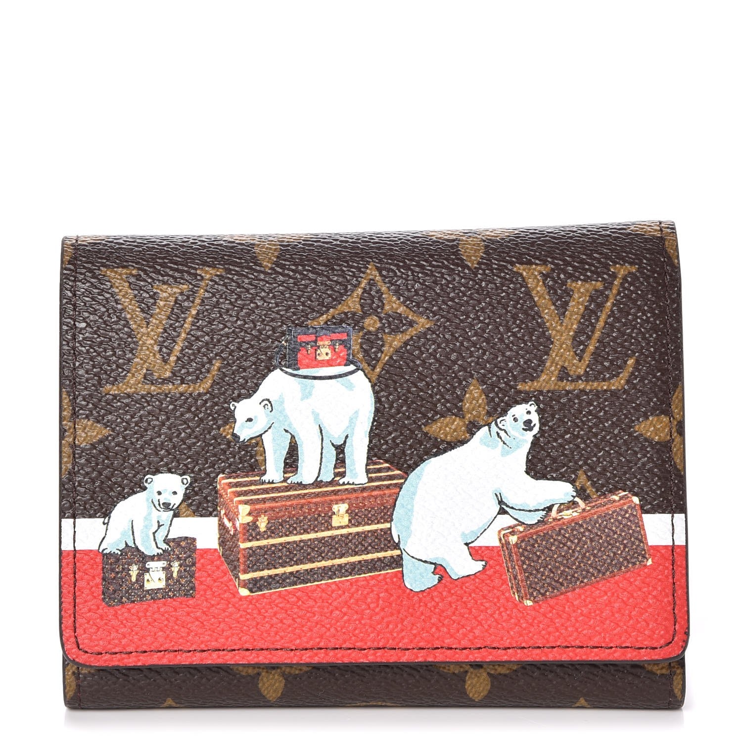 Louis Vuitton Monogram 2017 Christmas Animation Victorine Wallet 1 of 7