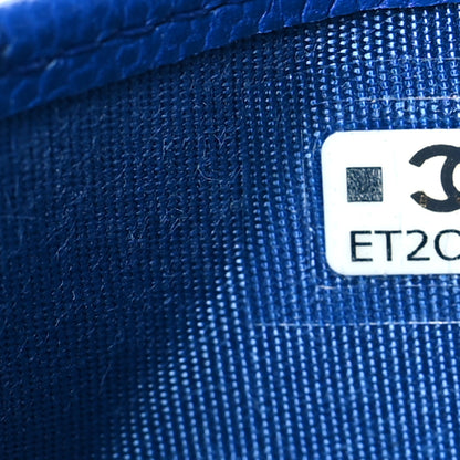 Chanel Caviar Quilted Card Holder Blue 8 of 10