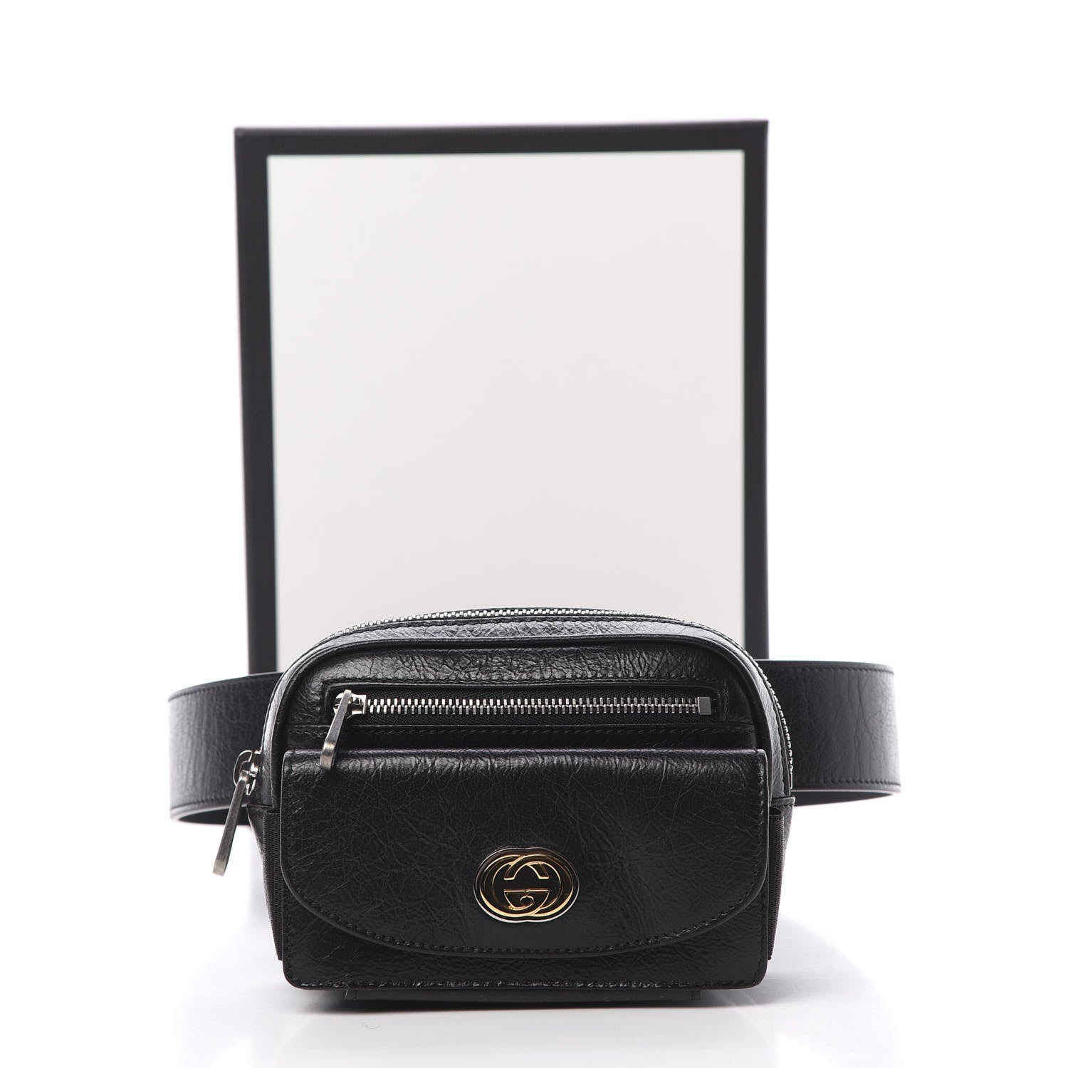 Gucci Fluffy Calfskin Mini Morpheus Belt Bag 90 36 Black 11 of 11