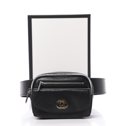 Gucci Fluffy Calfskin Mini Morpheus Belt Bag 90 36 Black 11 of 11