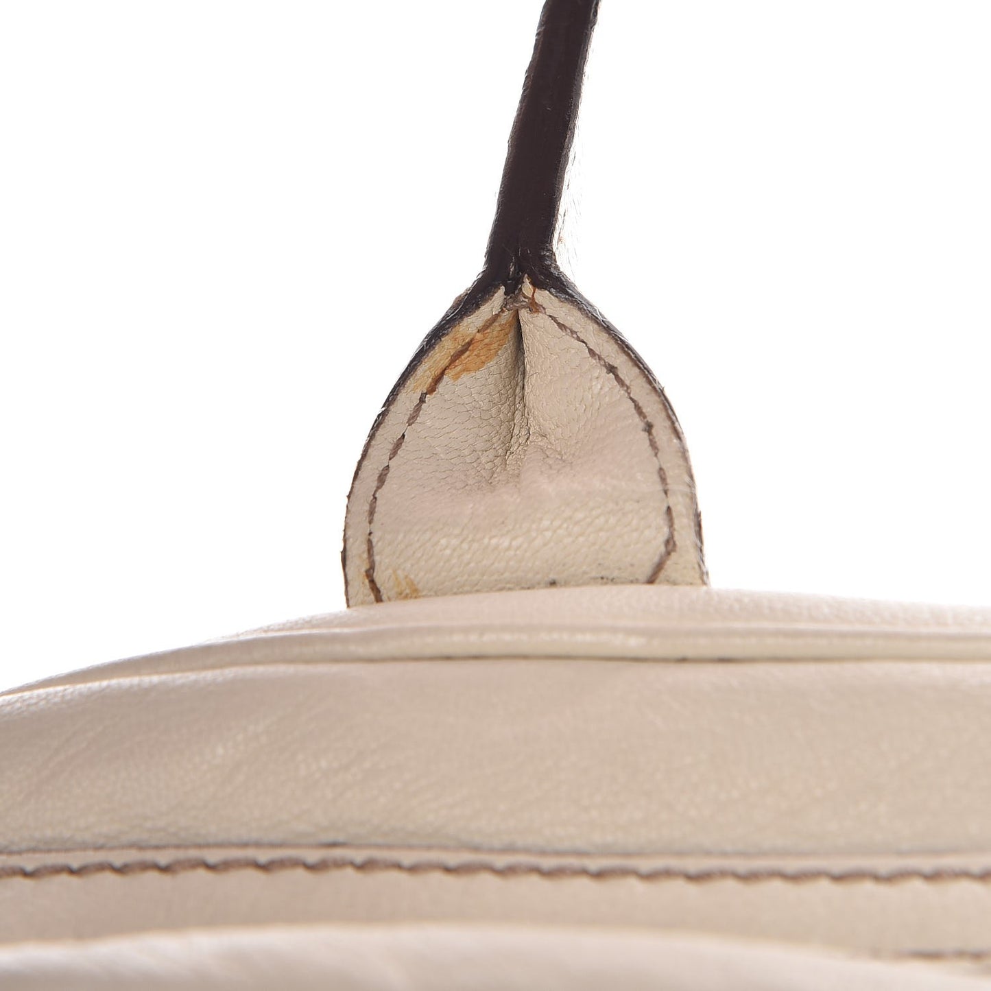 Calfskin Small Princy Satchel Off White