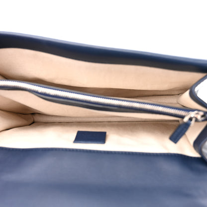 Gucci Calfskin Bee Embroidered Medium Dionysus Shoulder Bag White Blue Hibiscus Red 5 of 13