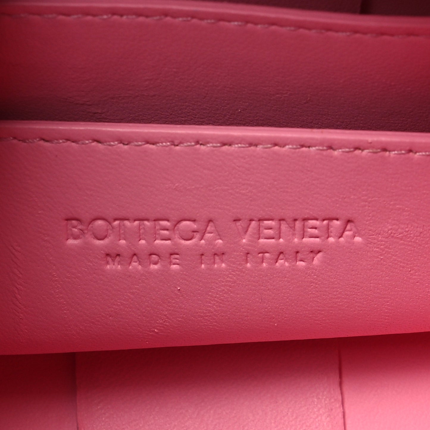 Lambskin Maxi Intrecciato Small Brick Cassette Bag Pink Ribbon