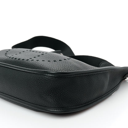 Hermes Taurillon Clemence Evelyne PM Black 9 of 10