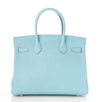 Hermes Epsom Birkin 30 Bleu Atoll 4 of 33