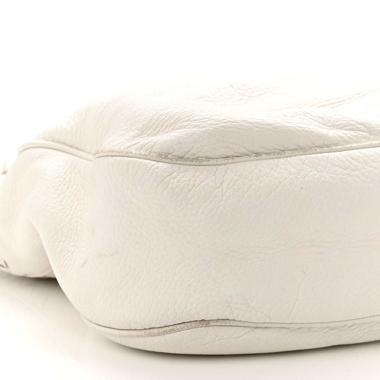Cervo Intrecciato Shoulder Bag White