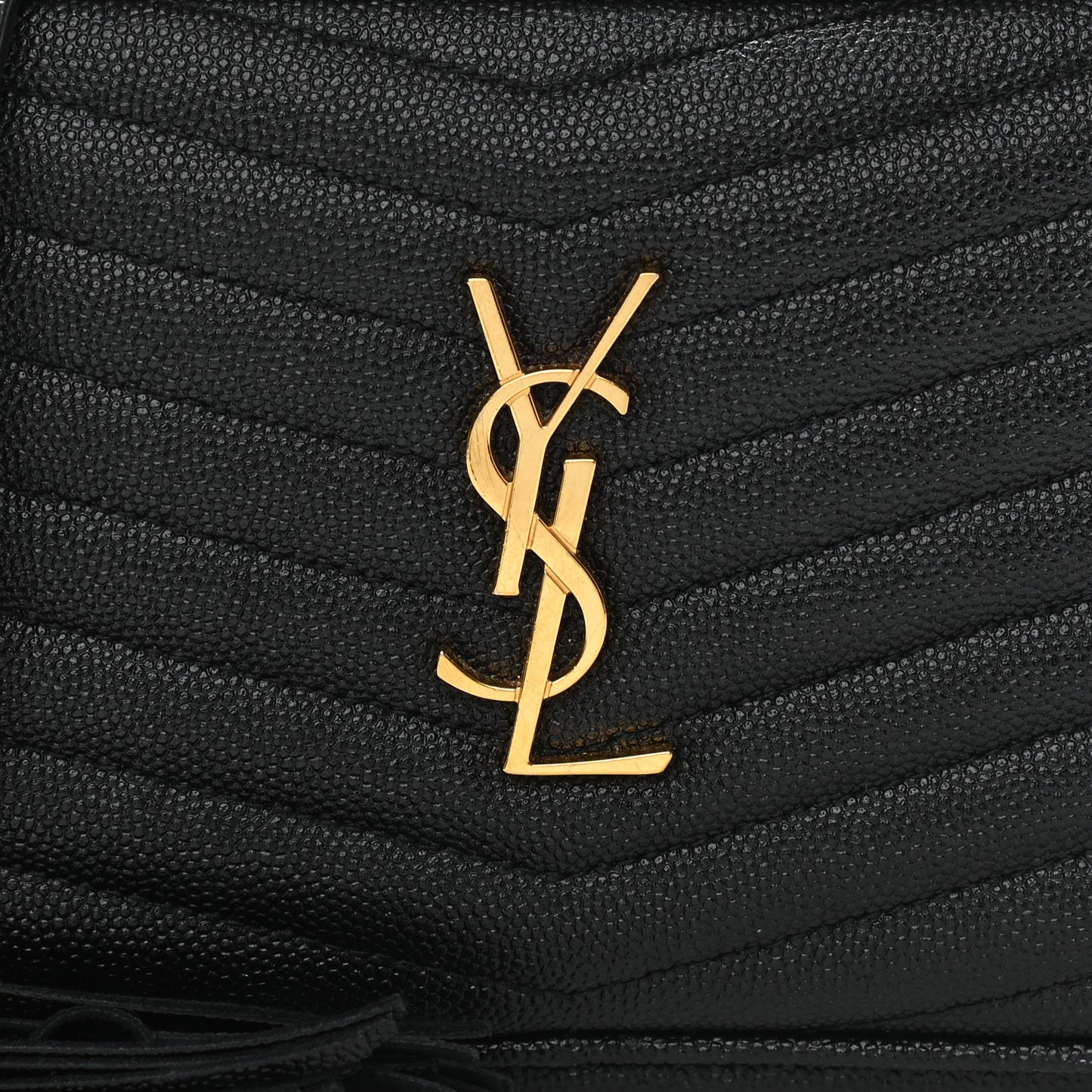 Grain De Poudre Matelasse Monogram Mini Lou Camera Bag Black