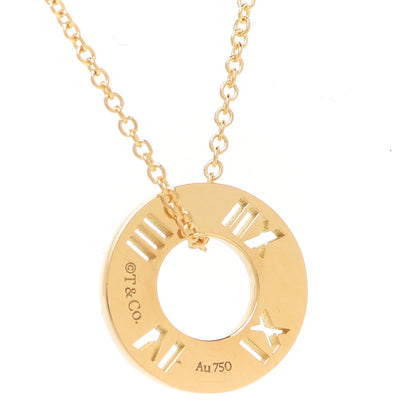 Tiffany 18K Yellow Gold Diamond Atlas Pierced Pendant Necklace 6 of 7