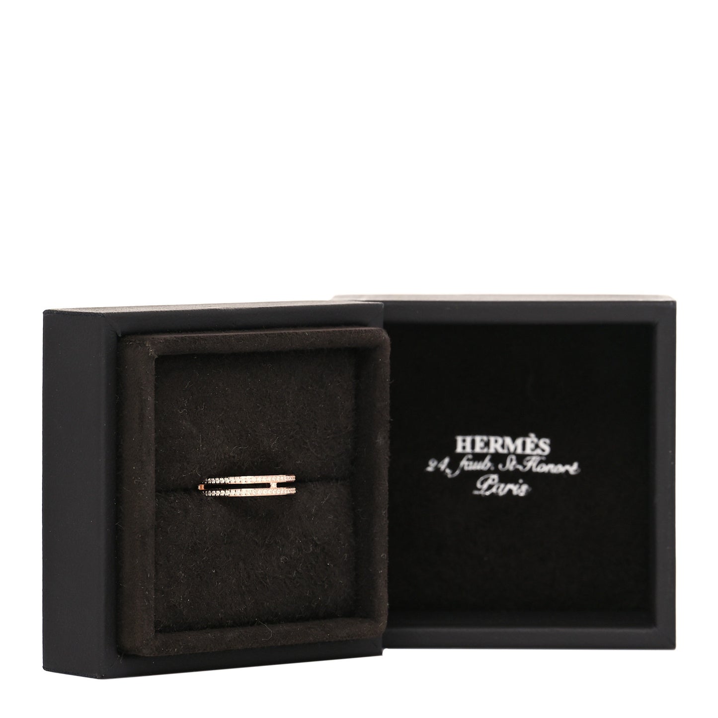 18K Rose Gold Diamond Ariane Wedding Band Ring 49 5