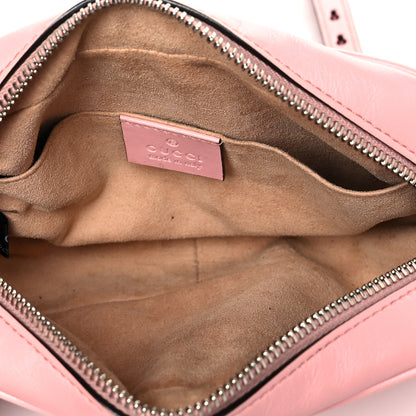 Gucci Calfskin Matelasse Mini GG Marmont Chain Shoulder Bag Wild Rose 5 of 11