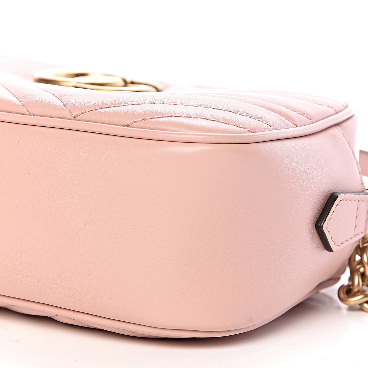 Calfskin Matelasse Small GG Marmont Chain Shoulder Bag Perfect Pink