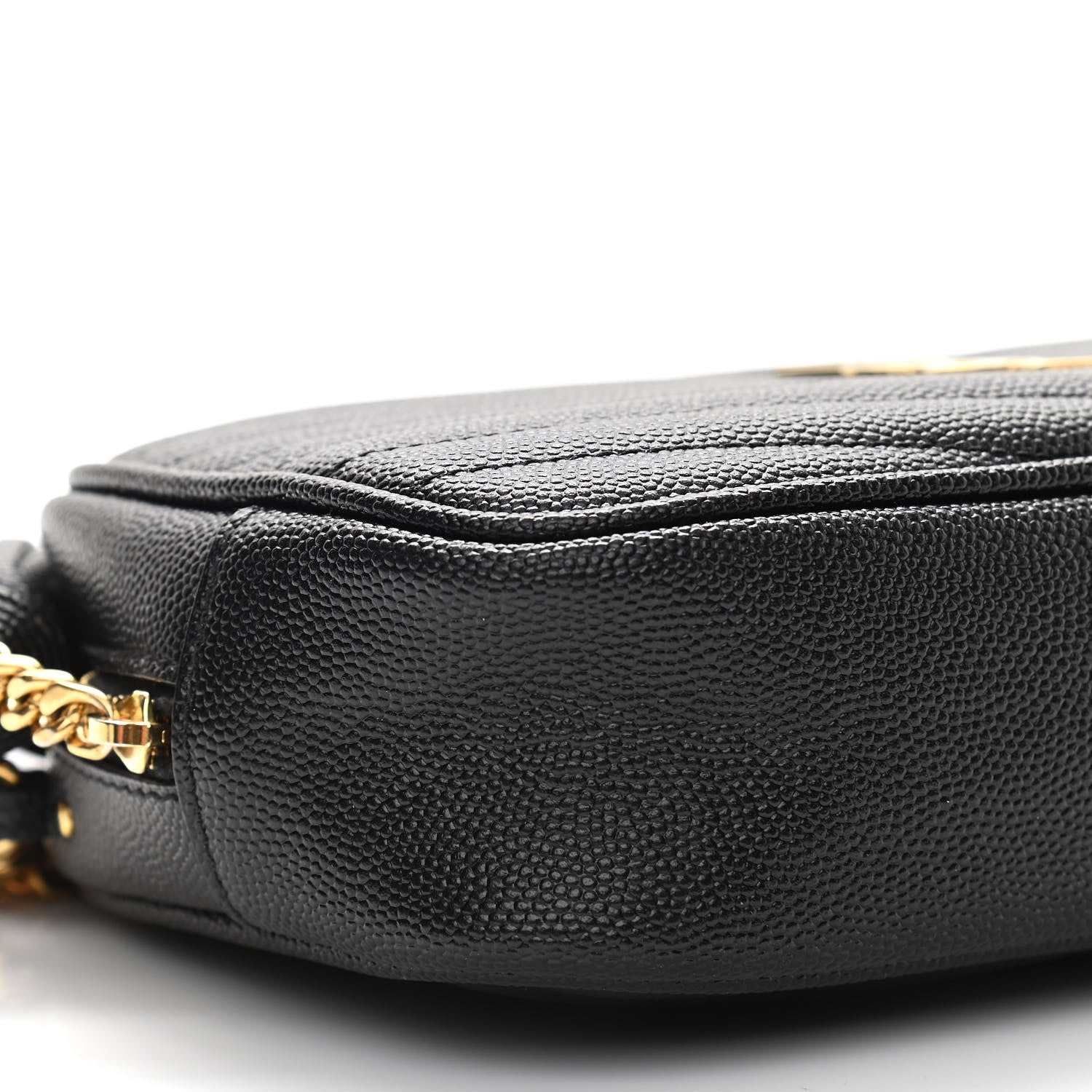 Saint Laurent Grain De Poudre Matelasse Monogram Mini Lou Camera Bag Black 9 of 10