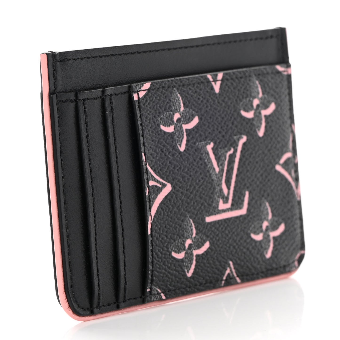 Monogram Fall for You LV Side-Up Card Holder Black