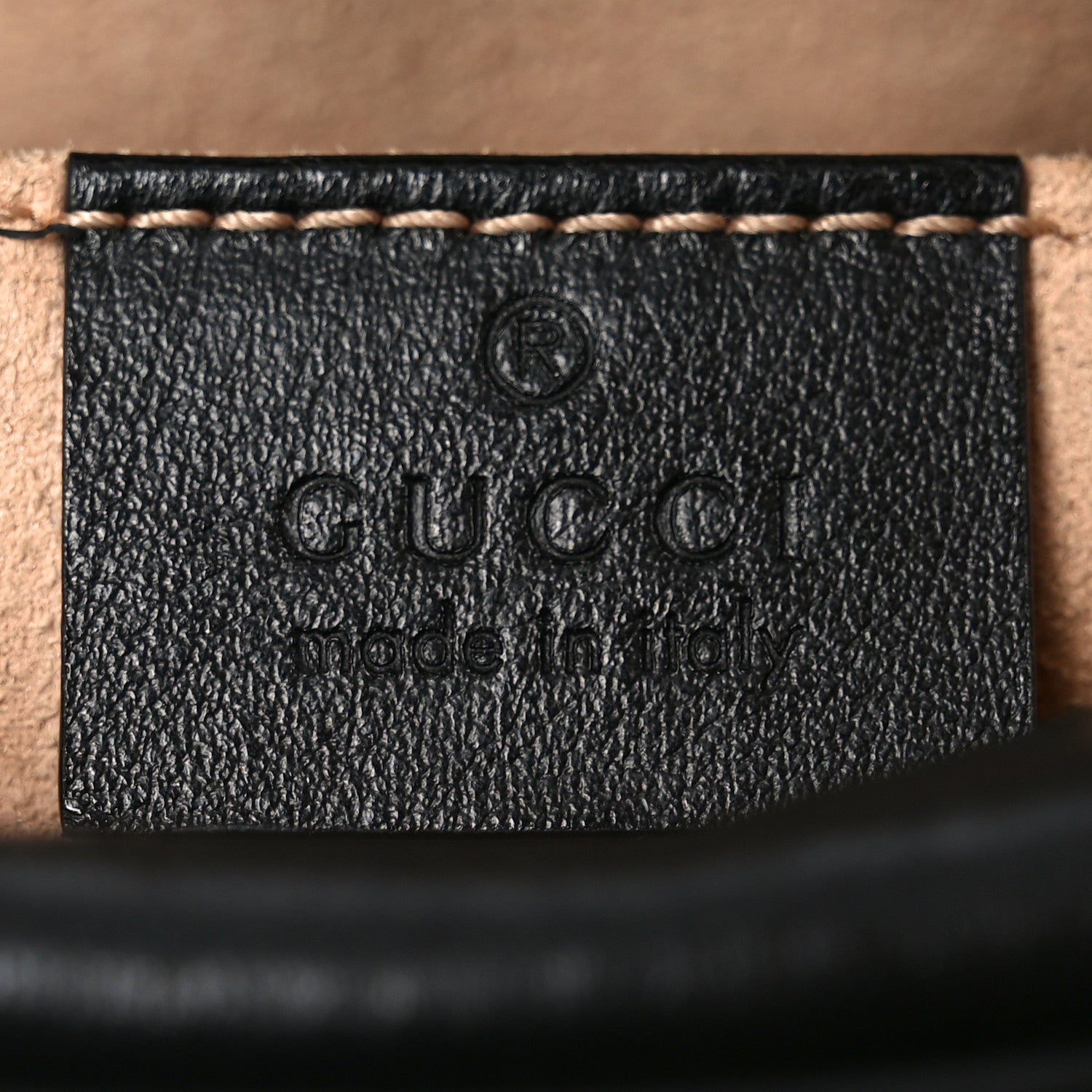 Gucci Calfskin Matelasse Mini GG Marmont Chain Shoulder Bag Black 5 of 9