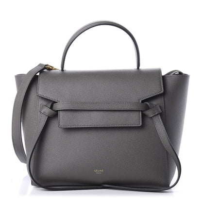 Celine Grained Calfskin Nano Belt Bag Grey 1 of 10