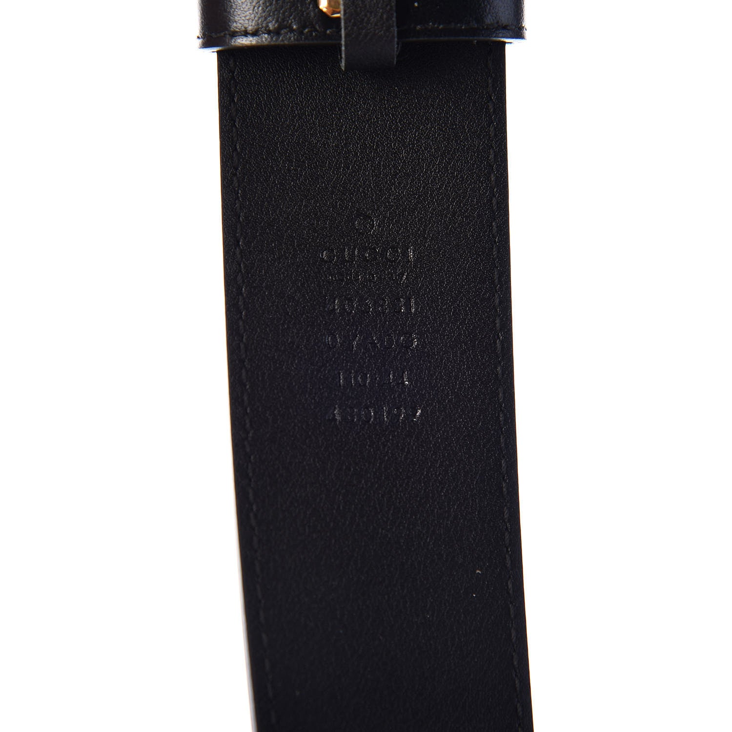 Gucci Plutone Calfskin Double G 40mm Belt 110 44 Black 3 of 3