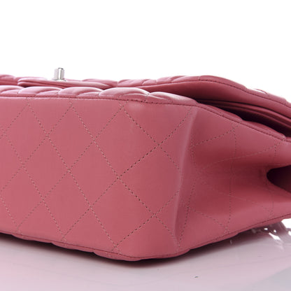 Chanel Lambskin Quilted Jumbo Double Flap Pink 6 of 8