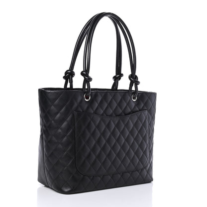 Chanel Calfskin Quilted Large Cambon Tote Black 2 of 4