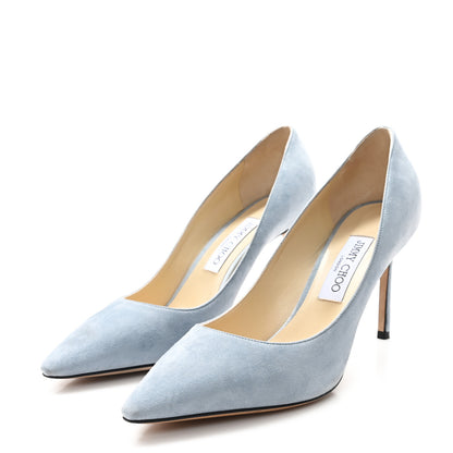 Jimmy Choo Suede Romy Pumps 39.5 Blue 4 of 9