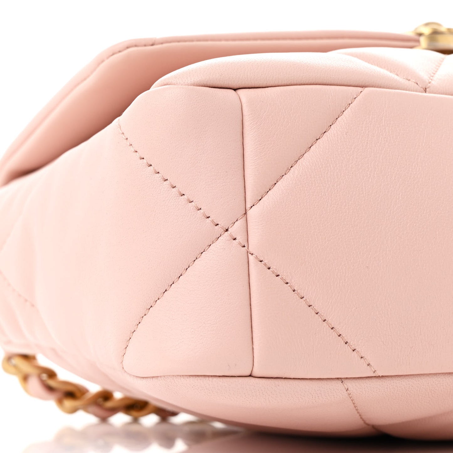 Lambskin Quilted Medium Chanel 19 Flap Light Pink