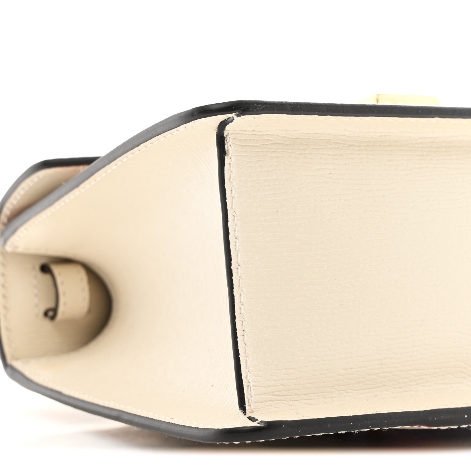 Gucci Calfskin Valentine's Day Exclusive Mini Sylvie Top Handle Bag Ivory 9 of 10